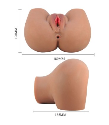 CRAZY BULL MILA TRASERO VIBRADOR CON VAGINA Y ANO REALISTICO CONTROL REMOTO