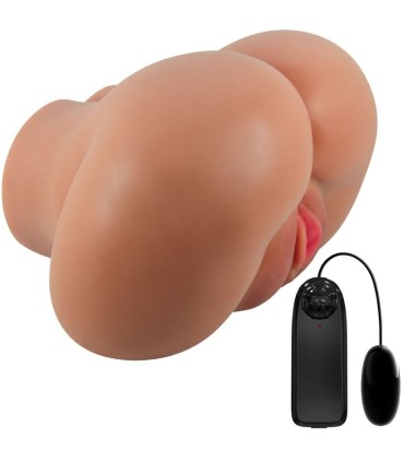 CRAZY BULL LUNA TRASERO VIBRADOR CON VAGINA Y ANO REALISTICO CONTROL REMOTO