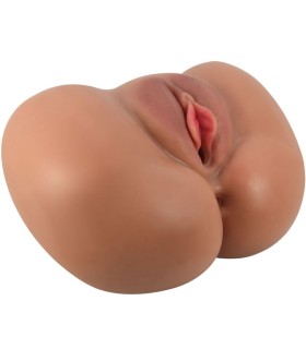 CRAZY BULL LUNA TRASERO VIBRADOR CON VAGINA Y ANO REALISTICO CONTROL REMOTO