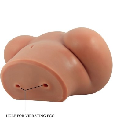 CRAZY BULL LUNA TRASERO VIBRADOR CON VAGINA Y ANO REALISTICO CONTROL REMOTO