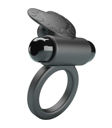 PRETTY LOVE DEBONAIRE ANILLO VIBRADOR CONEJO 10 VIBRACIONES NEGRO