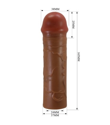 PRETTY LOVE NILE FUNDA PARA PENE CON EXTENSION DE 25 CM MULATO