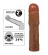 PRETTY LOVE KYLIAN FUNDA PARA PENE CON EXTENSION DE 76 CM MULATO