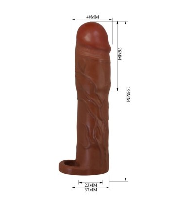 PRETTY LOVE GERD FUNDA PARA PENE CON EXTENSION DE 76 CM MULATO