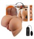 CRAZY BULL EMILIA TRASERO VIBRADOR CON VAGINA Y ANO REALISTICO NATURAL CONTROL REMOTO