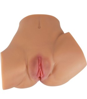 CRAZY BULL EMILIA TRASERO VIBRADOR CON VAGINA Y ANO REALISTICO NATURAL CONTROL REMOTO