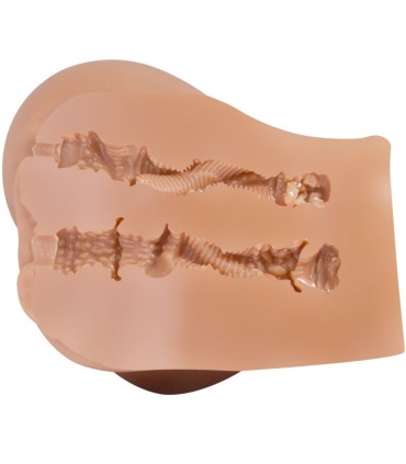 CRAZY BULL EMILIA TRASERO VIBRADOR CON VAGINA Y ANO REALISTICO NATURAL CONTROL REMOTO