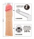 PRETTY LOVE DEREK FUNDA PENE CON EXTENSION DE 76 CM NATURAL