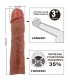 PRETTY LOVE DEREK FUNDA PENE CON EXTENSION DE 76 CM MULATO