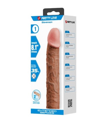 PRETTY LOVE STEVENSON FUNDA PENE CON EXTENSION DE 76 CM MULATO