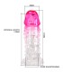 PRETTY LOVE WILFORD FUNDA REALISTICA ALARGADORA CON RELIEVE PARA PENE ROSA