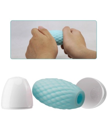 PRETTY LOVE ATHENA EROS MASTURBADOR MASCULINO SILICONA CELESTE