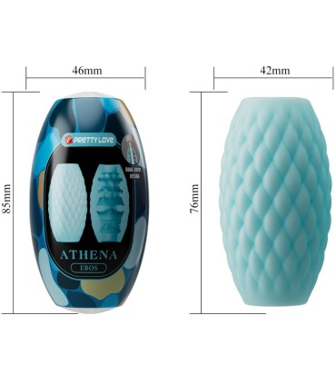 PRETTY LOVE ATHENA EROS MASTURBADOR MASCULINO SILICONA CELESTE