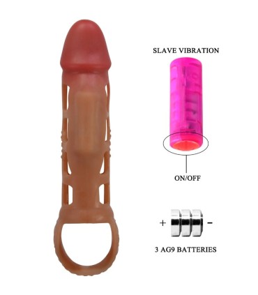 PRETTY LOVE PRESTON FUNDA PARA PENE CON VIBRACION DE 18 CM