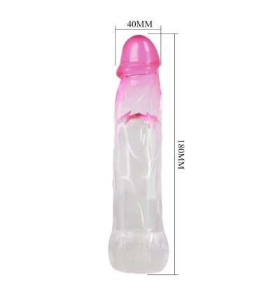 PRETTY LOVE NERON FUNDA REALISTICA ALARGADORA DE 6 CM PARA PENE ROSA