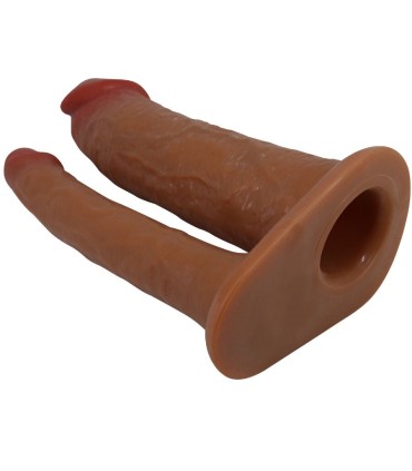 PRETTY LOVE YAIRON FUNDA PARA PENE DOBLE CON EXTENSION DE 4 CM MULATO