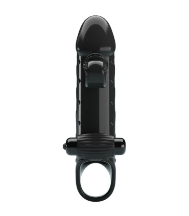 ROMANCE FUNDA PARA PENE CON VIBRACION NEGRO