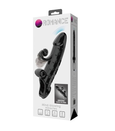 ROMANCE FUNDA PARA PENE CON VIBRACION NEGRO