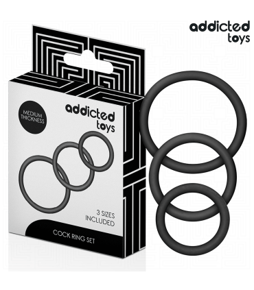 ADDICTED TOYS SET DE ANILLOS SILICONA MODELO 2