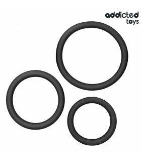 ADDICTED TOYS SET DE ANILLOS SILICONA MODELO 2