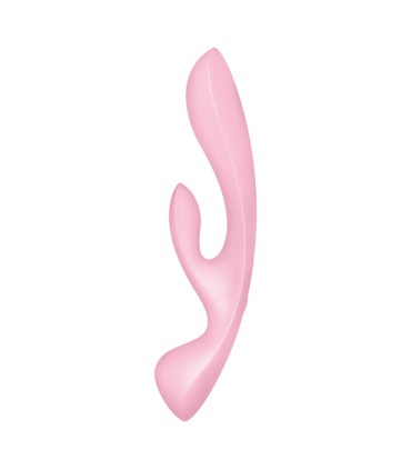 SATISFYER TRIPLE OH VIBRADOR HIBRIDO ROSA