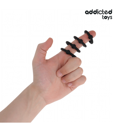 ADDICTED TOYS SET ANILLOS SILICONA DE PRESION