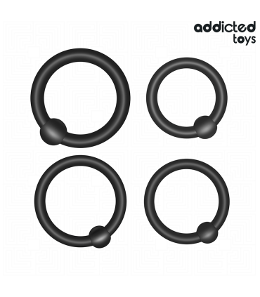 ADDICTED TOYS SET ANILLOS SILICONA DE PRESION