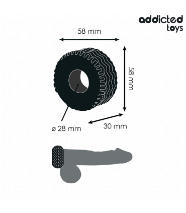 ADDICTED TOYS ANILLO PARA EL PENE EXTRA GRUESO