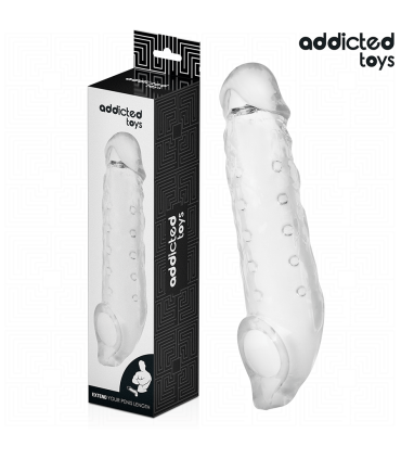 ADDICTED TOYS FUNDA PARA EL PENE TRANSPARENTE TALLA S 23 CM
