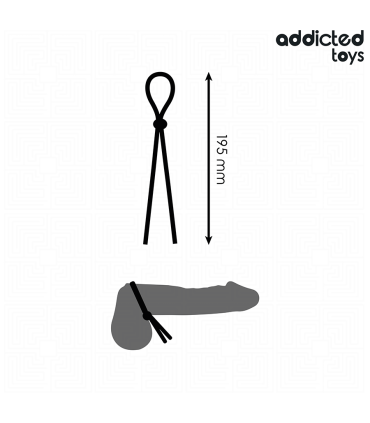 ADDICTED TOYS CUERDA SILICONA PARA EL PENE DE LAZO SIMPLE