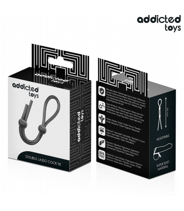 ADDICTED TOYS CUERDA SILICONA PARA EL PENE DE LAZO DOBLE