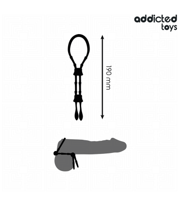 ADDICTED TOYS CUERDA SILICONA AJUSTABLE PARA EL PENE