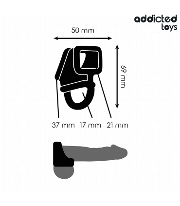 ADDICTED TOYS ANILLO JAULA PARA EL PENE