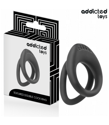 ADDICTED TOYS ANILLO TEXTURIZADO DOBLE PARA EL PENE