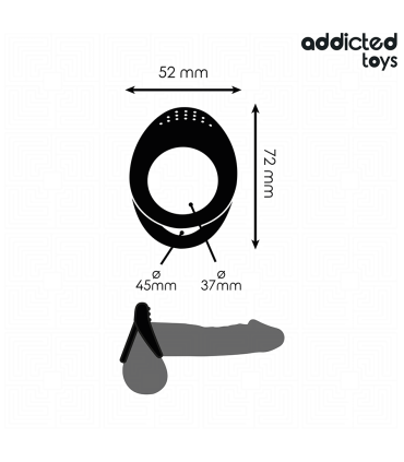 ADDICTED TOYS ANILLO TEXTURIZADO DOBLE PARA EL PENE