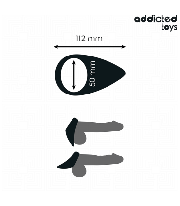 ADDICTED TOYS ANILLO CON FORMA DE LAGRIMA PARA EL PENE