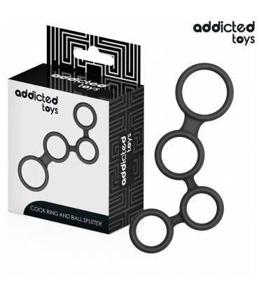 ADDICTED TOYS ANILLO PARA EL PENE CON DIVISORES PARA TESTICULOS