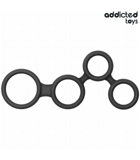 ADDICTED TOYS ANILLO PARA EL PENE CON DIVISORES PARA TESTICULOS