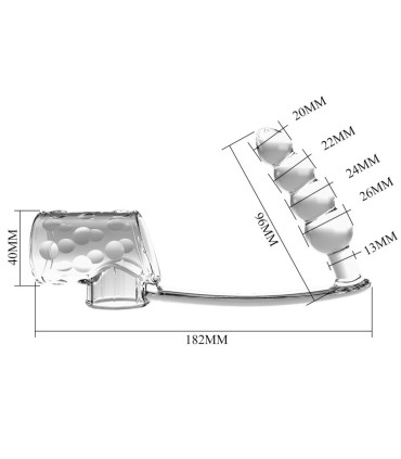 PRETTY LOVE FUNDA PARA PENE CON PLUG ANAL TRANSPARENTE