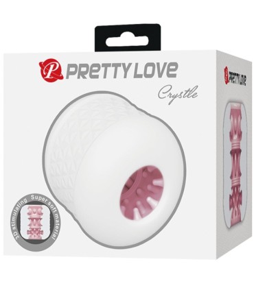 PRETTY LOVE CRYSTLE MASTURBADOR MASCULINO BLANCO