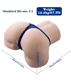 XISE GINA MASTURBADOR VAGINA REALISTICO MULTIPOSICION CON VIBRACION Y CONTROL REMOTO
