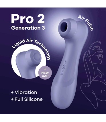 SATISFYER PRO 2 GENERACION 3 LIQUID AIR TECHNOLOGY LILA