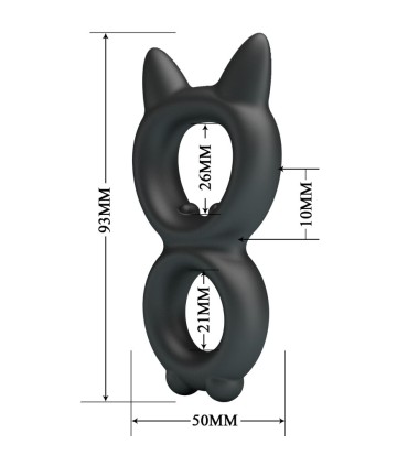 CRAZY BULL TORAN ANILLO DOBLE SILICONA MODELO 20