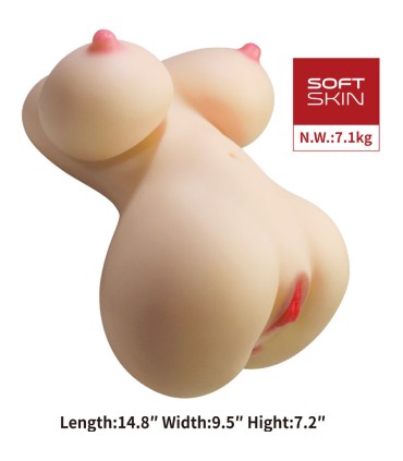 CRAZY BULL FIONA TORSO FEMENINO REALISTA VAGINA Y ANAL 71 KG