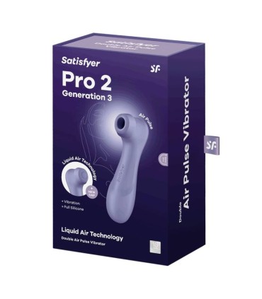 SATISFYER PRO 2 GENERACION 3 LIQUID AIR TECHNOLOGY LILA