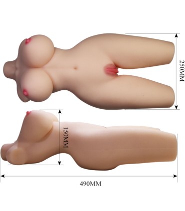 CRAZY BULL TIFFANY TORSO FEMENINO REALISTA VAGINA Y ANAL 55 KG