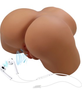 CRAZY BULL GERIANN TRASERO FEMENINO REALISTA VIBRADOR SUCCIONADOR CON SONIDO 55 KG