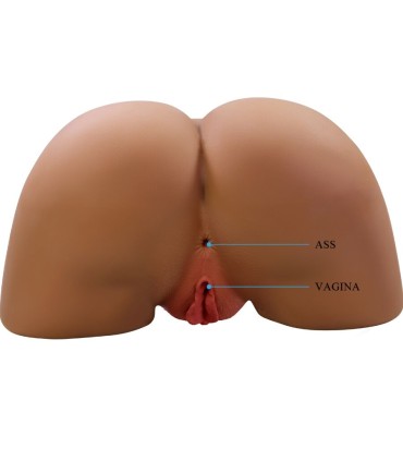 CRAZY BULL GERIANN TRASERO FEMENINO REALISTA VIBRADOR SUCCIONADOR CON SONIDO 55 KG