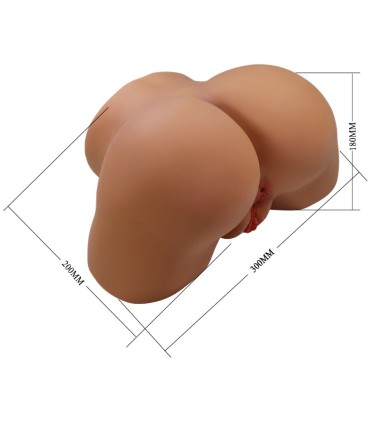 CRAZY BULL GERIANN TRASERO FEMENINO REALISTA VIBRADOR SUCCIONADOR CON SONIDO 55 KG