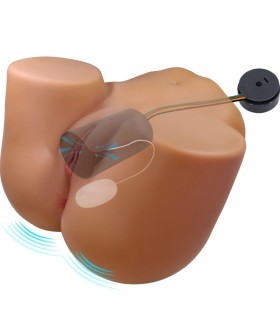 CRAZY BULL WENDY TRASERO FEMENINO REALISTA VIBRADOR SUCCIONADOR CON SONIDO 11 KG